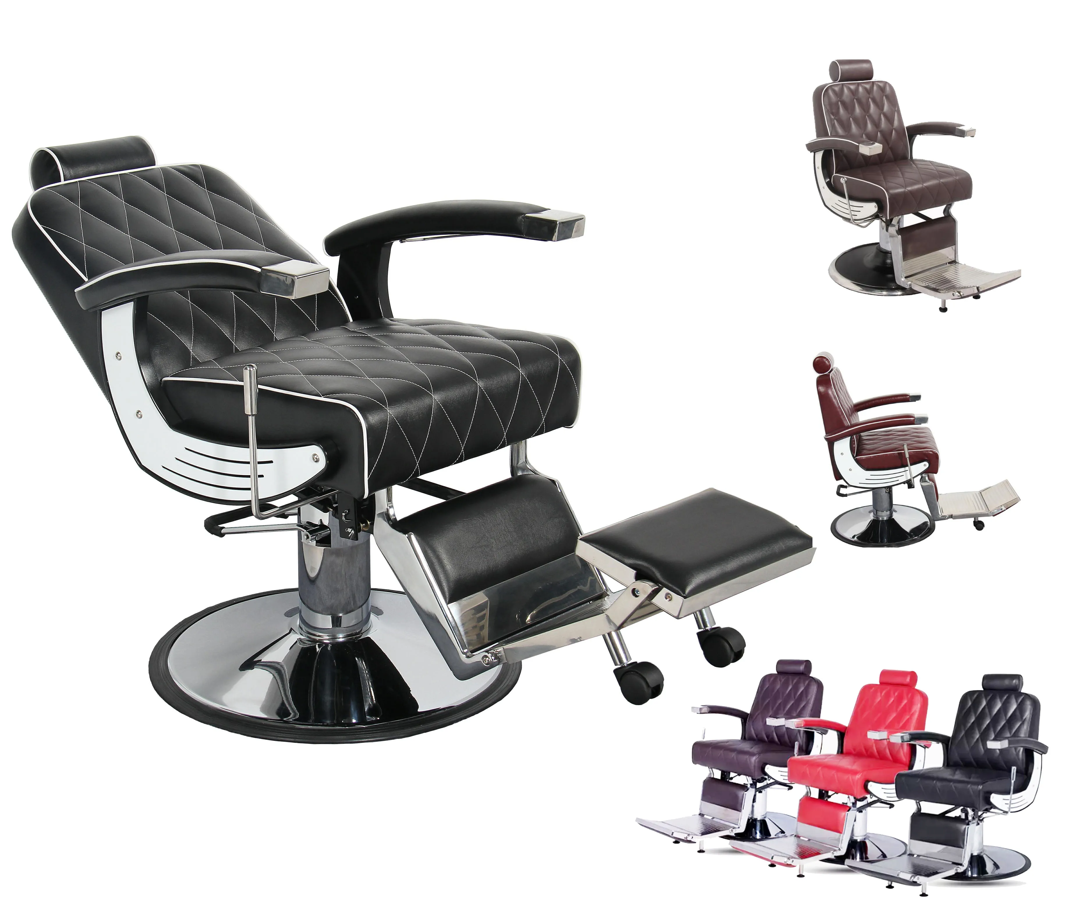 
Reclining hydraulic pump barber chair in stock for sale with high quality beauty salon chair hair salon furniture 