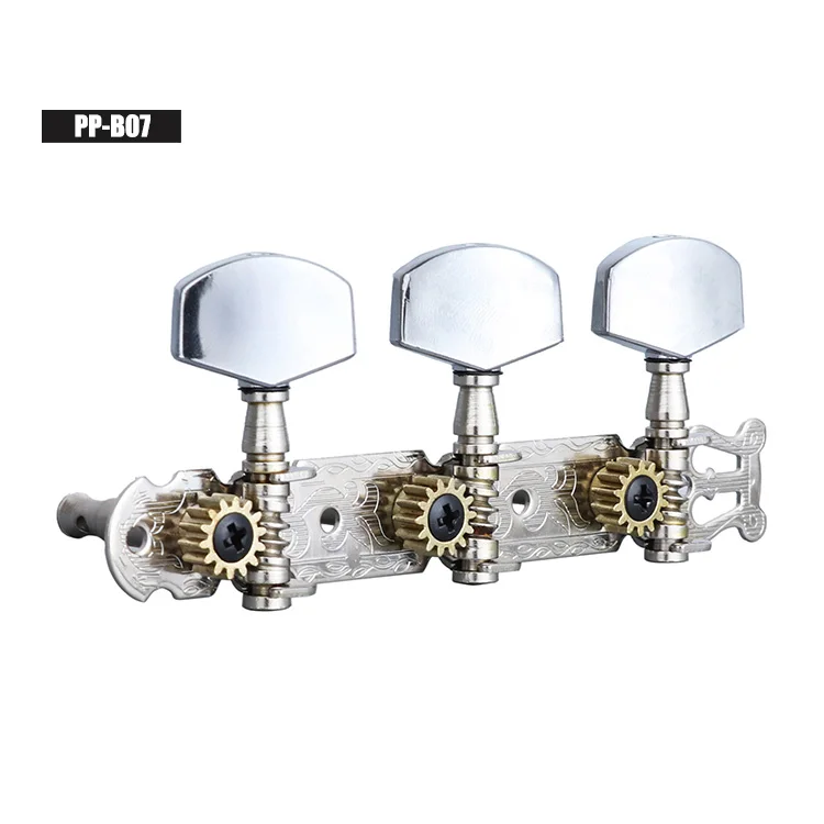 Musical Instruments Chromed 3 In Row Guitar Machine Head 1L x 1R For Guitar Repair