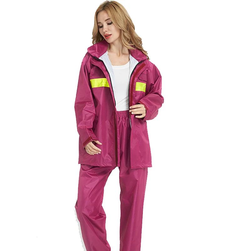 good quality rain coat working clothes waterproof raincoat for man women hi vis rain wear coat suit