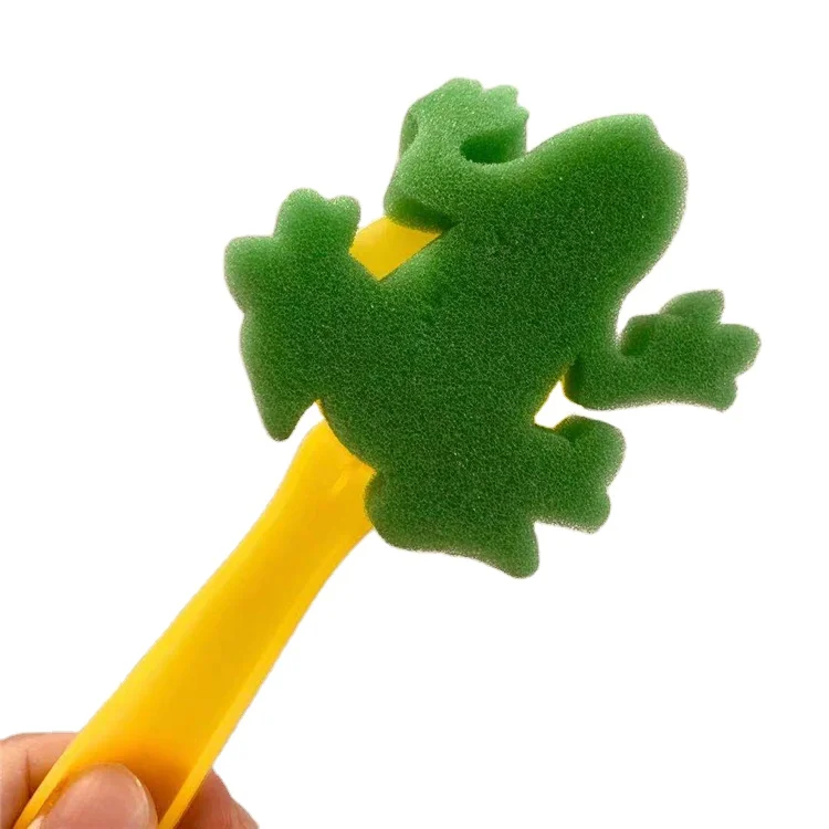 Cartoon animal DIY seal  Kids preschool educational drawing tools sponge printing