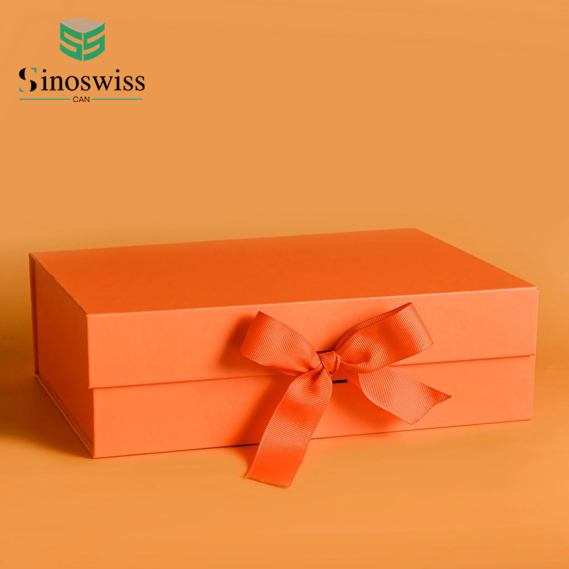 Foldable Gift Box Ribbon Adorned Birthday And Anniversary Commemorative Folding Paper Boxes Gift Box