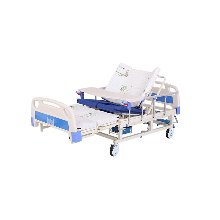Factory Price Finely Processed Multi-Functional Home Care Hospital Manual Full Curve Nursing Bed