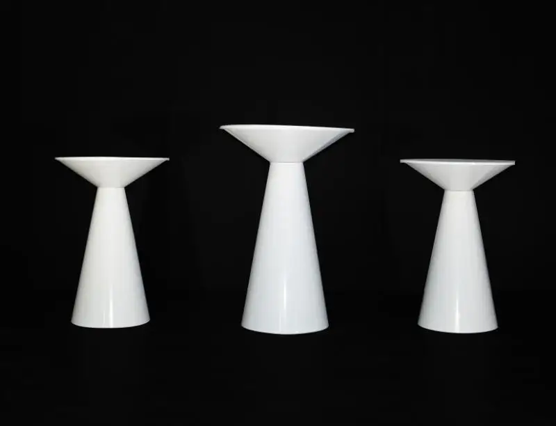 High Quality party supplies decorations A Set of 3 Wedding Pedestal Cake Plinths Table Stand