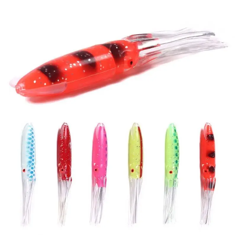 4.53inch /12cm Squid Skirt Soft Lure for for Marlin Tuna  Bait Sea Trolling Skirt Trailer Octopus Soft Squid fishing lures