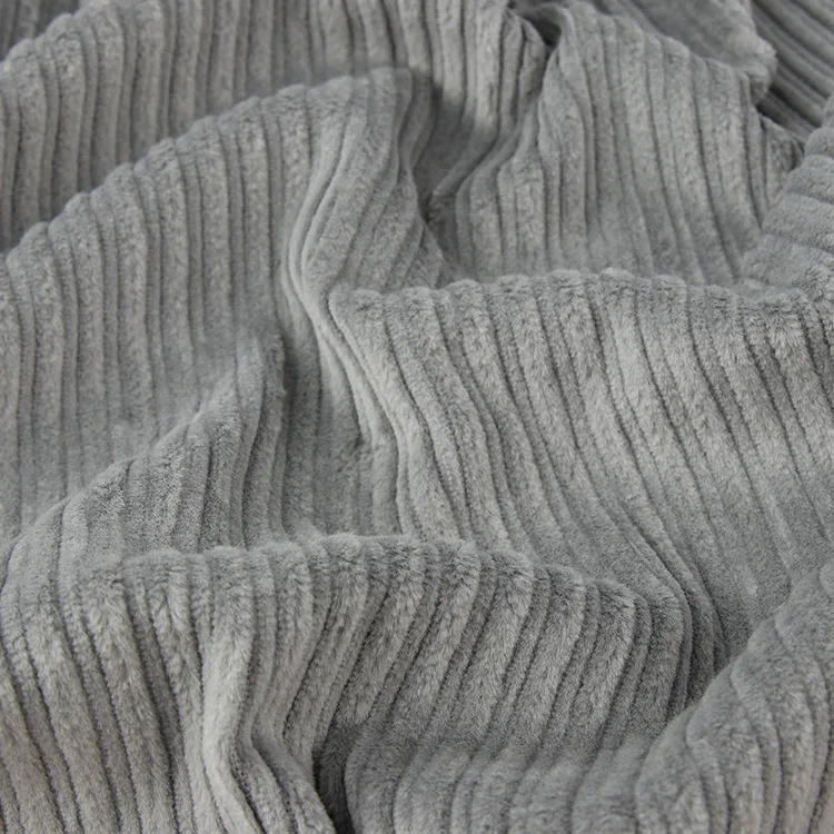 
Skin friendly and comfortable 8W large and small walecorduroy elastic fabric Home textile striped flannel 