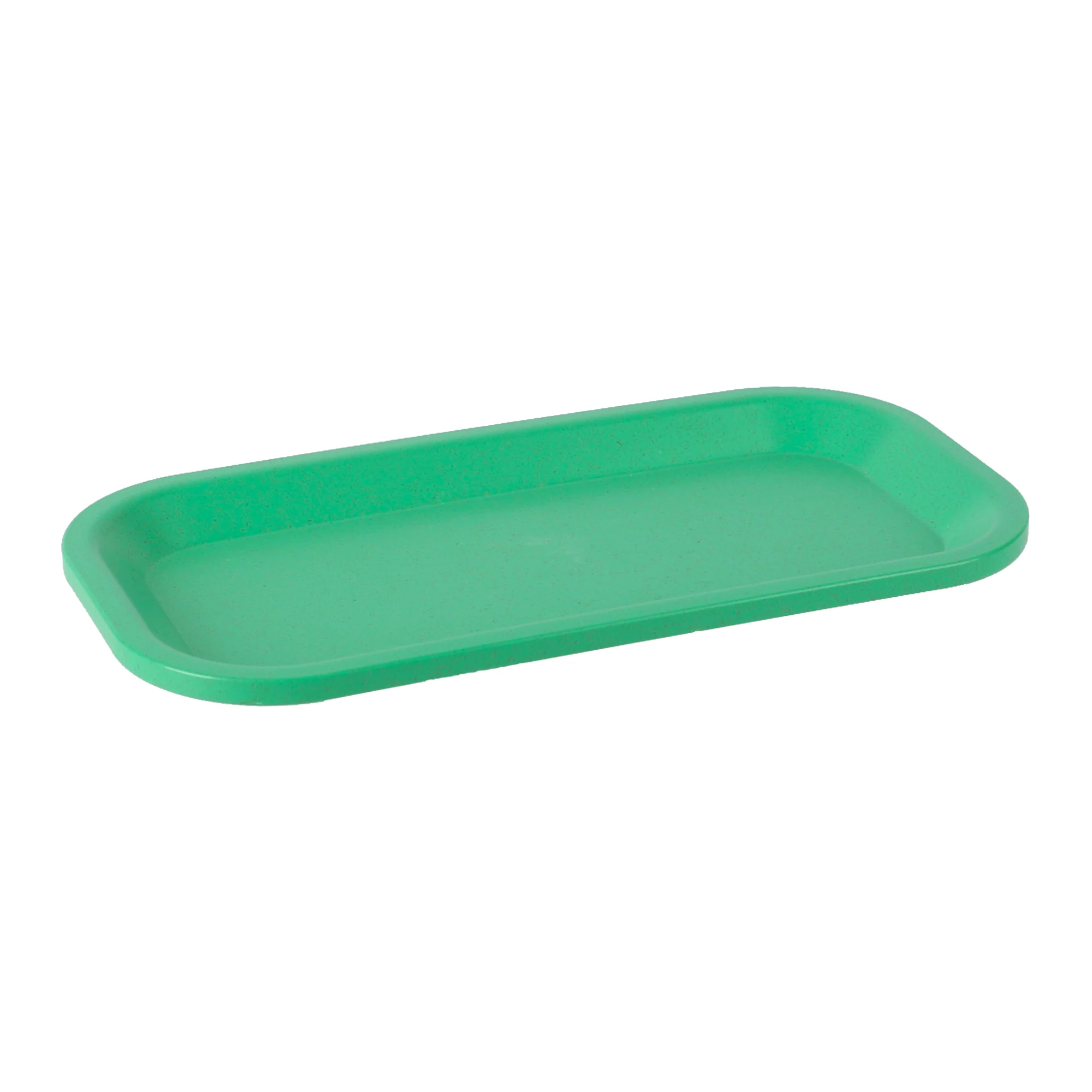 UKETA hot selling rectangle recycled plastic PLA Eco-friendly smoking accessories custom tray BIO biodegradable  rolling tray