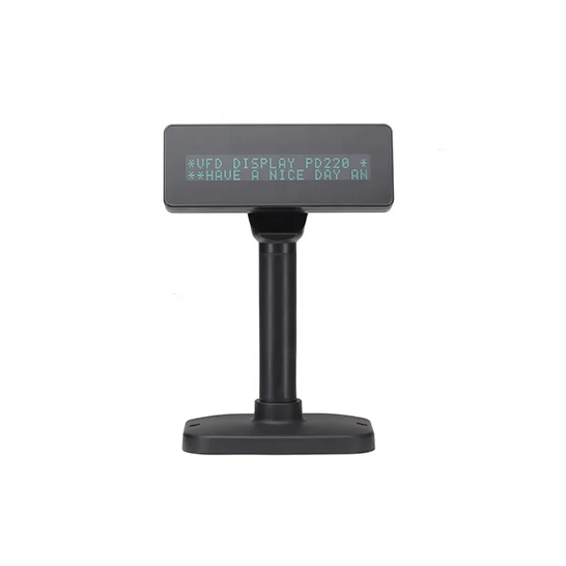 Indoor Customer Side 20 X 2 Lines Pole LCD VFD Display