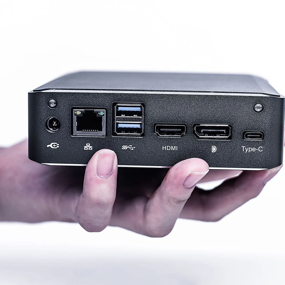 Мини-компьютер 10-го поколения I5 I7 4 * USB четырехъядерный 8 потоков 6 Мб 10210/10510U ГБ/256 Гб SSD карманный мини-ноутбук