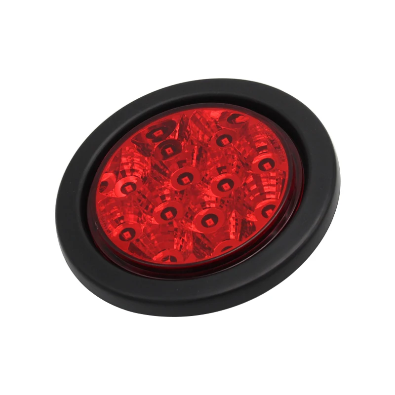 SAE УФ 12V/24V 4 дюймовый Круглый led прицеп грузовик задний фонарь