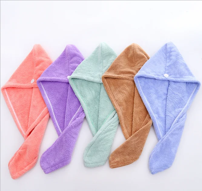 Super Absorbent Customized Logo Microfiber Dry Hair Turban Salon Towel