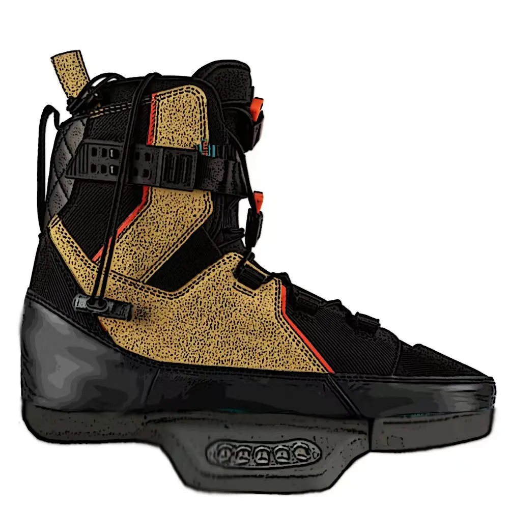 Factory direct sales customized wakeboard binding boot surfing shoes