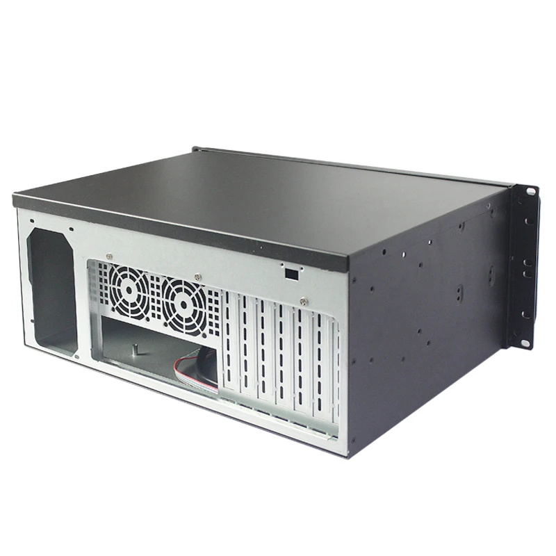 4u server case black rackmount chassis industry case short case supplier