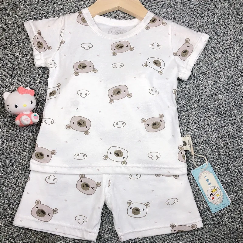 Summer Infant Newborn Baby Boy Clothes Children Clothing Set for Girls Kids T-Shirt Shorts 2PCS Outfits Cotton Boys Clothing