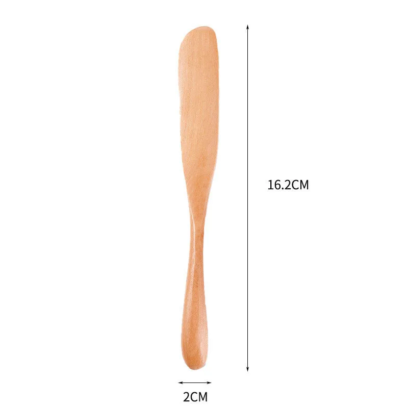 Round Smooth Log Color Wooden Table Knife Super Handy Kitchen Utensils Butter Spreader for Sale