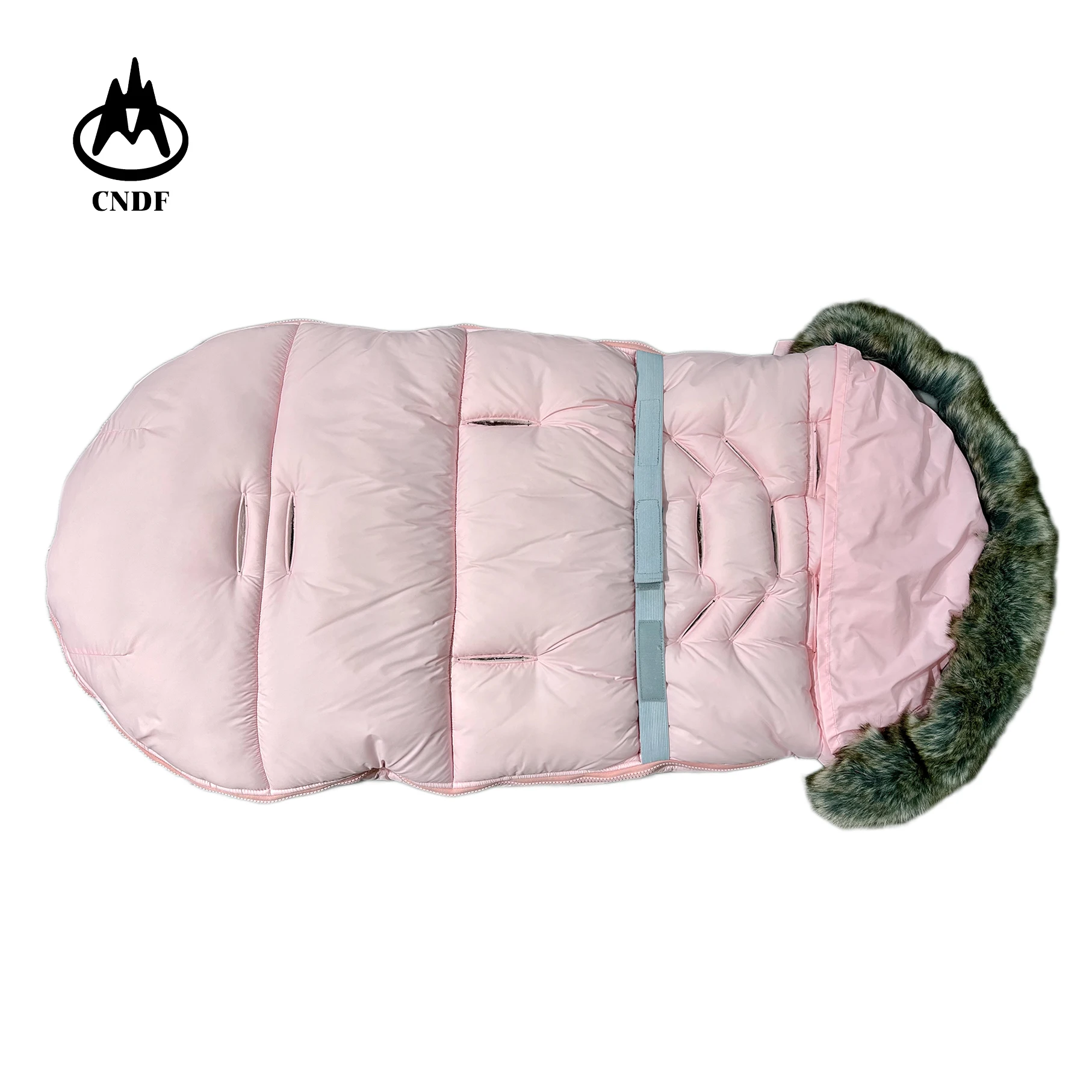 *waterproof soft warm comfortable Winter USB Heated Baby Infant Sleeping Bag with Wool Collar for Baby Stroller