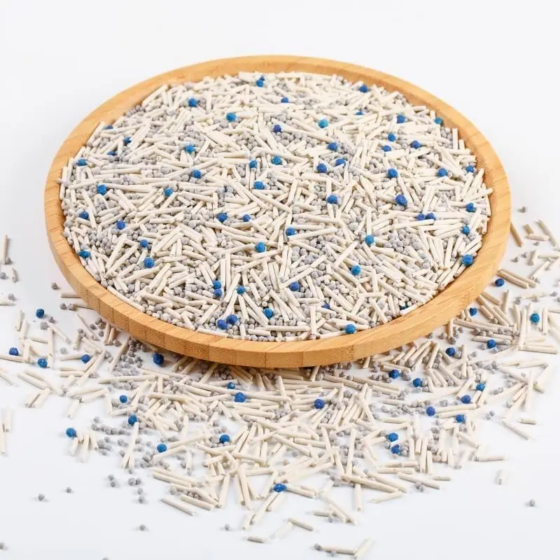 Смешанный кошачий наполнитель бентонитовый тофу дезодорирующий и не запыливающий долговечные товары для домашних животных оптом