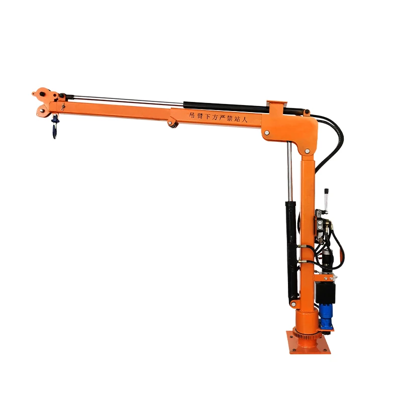 6Ton Truck Mobile Crane 360 Jib Car Crane Remote Control Electric Winch Rotary Boom 6000lbs 12000lbs