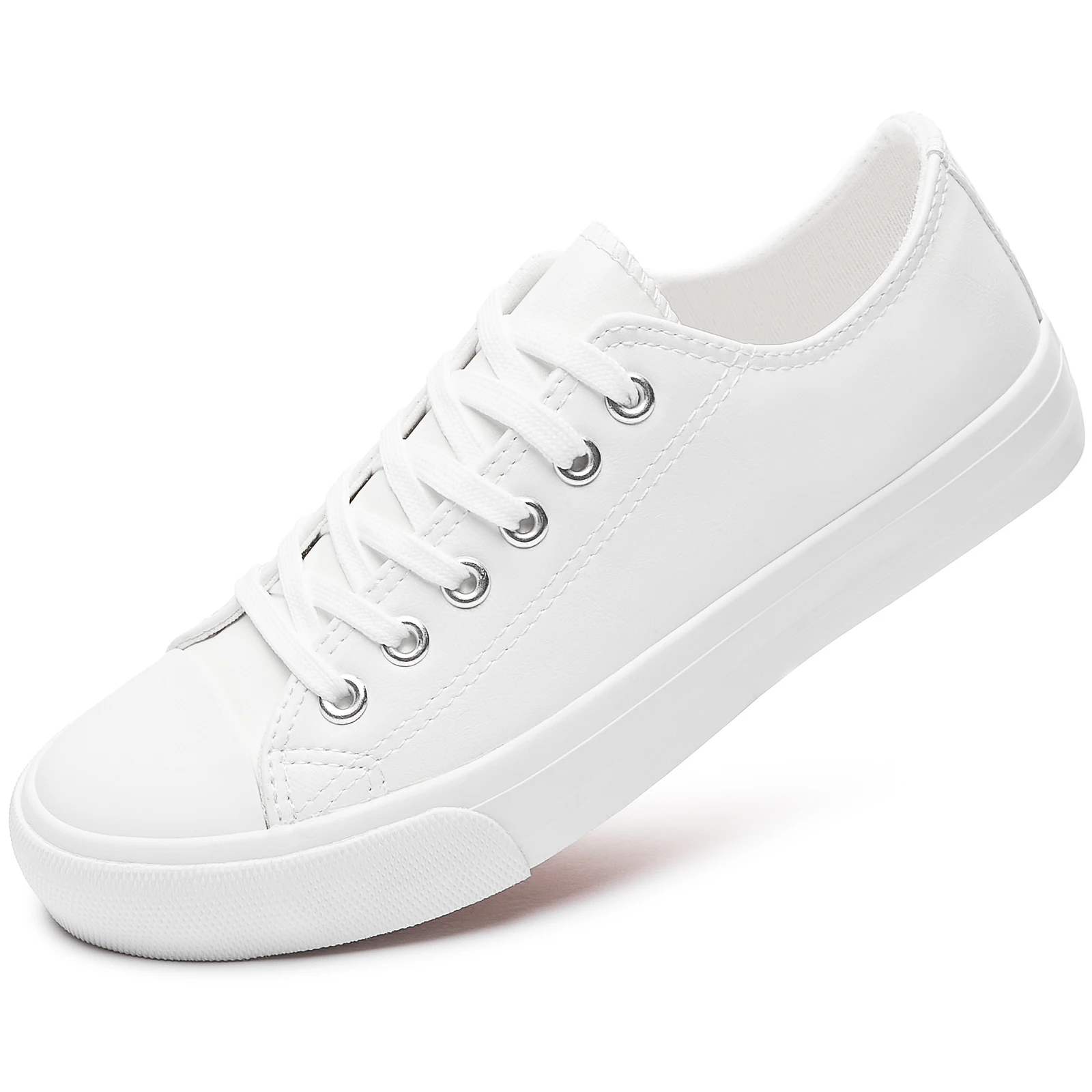Lady Shoes Outdoor Walking Fashion Sneakers White Canvas Shoes Us Warehouse 2021 Hot Sell Casual for Women PVC Breathable Shoes