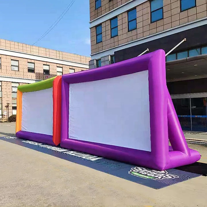 Fast Delivery Jumbo 20 Feet Inflatable Outdoor Theater Projector Screen inflatable cinema inflatable TV projector movie screen