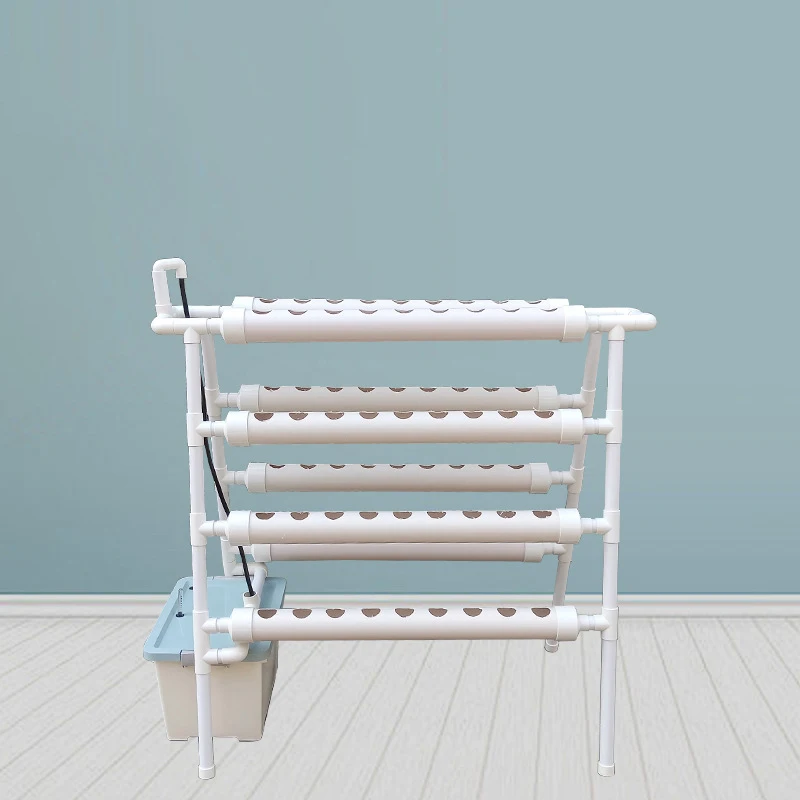 Durable A Frame Hydroponic PP Channel Plastic NFT Hydroponic PVC Square Growing System For Indoor Farming