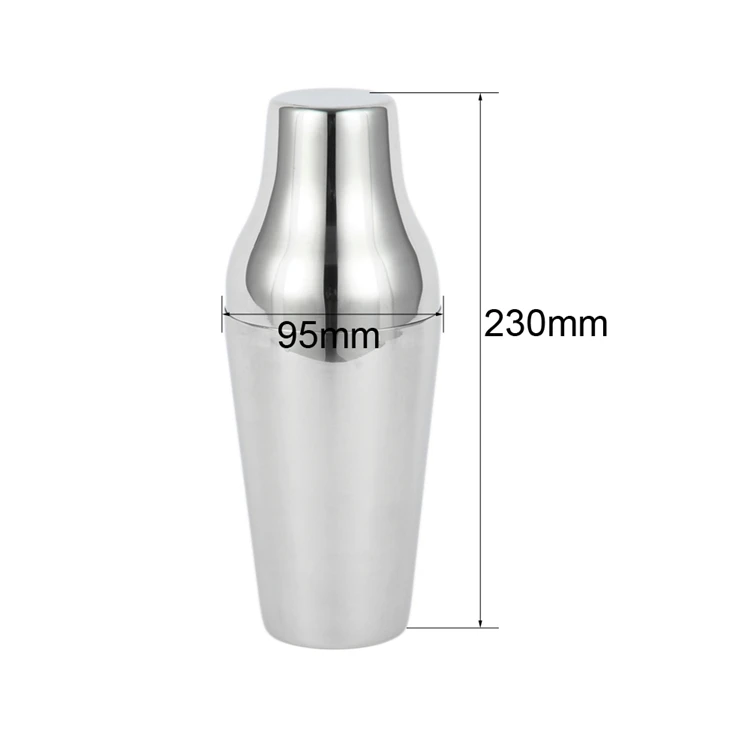650ml High quality Stainless steel copper Parisian cocktail shaker with black plated bar shaker