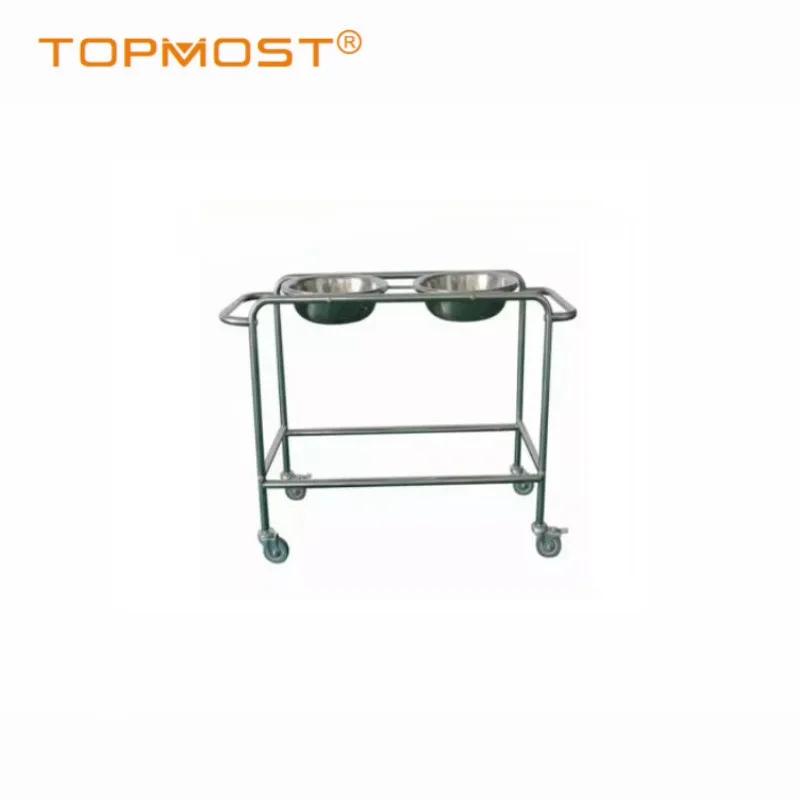 Hospital Stainless Steel Mayo Stand Medical Mayo Trolley for Nursing/ Operation Room