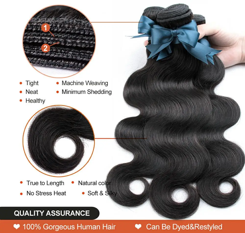 Top Quality 2022 New Virgin Hair Platinum Black Body wave 100%natural Brazilian weave virgin hair vendor human hair
