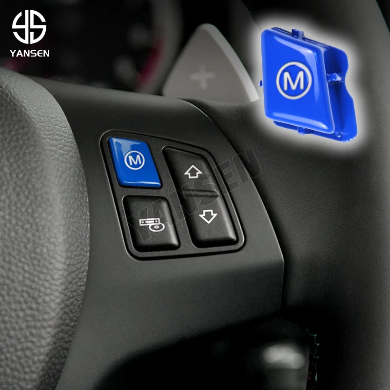 Car Steering Wheel M mode Switch Button Cover for BMW 3 series M3 E90 E92 E93 2007-2013