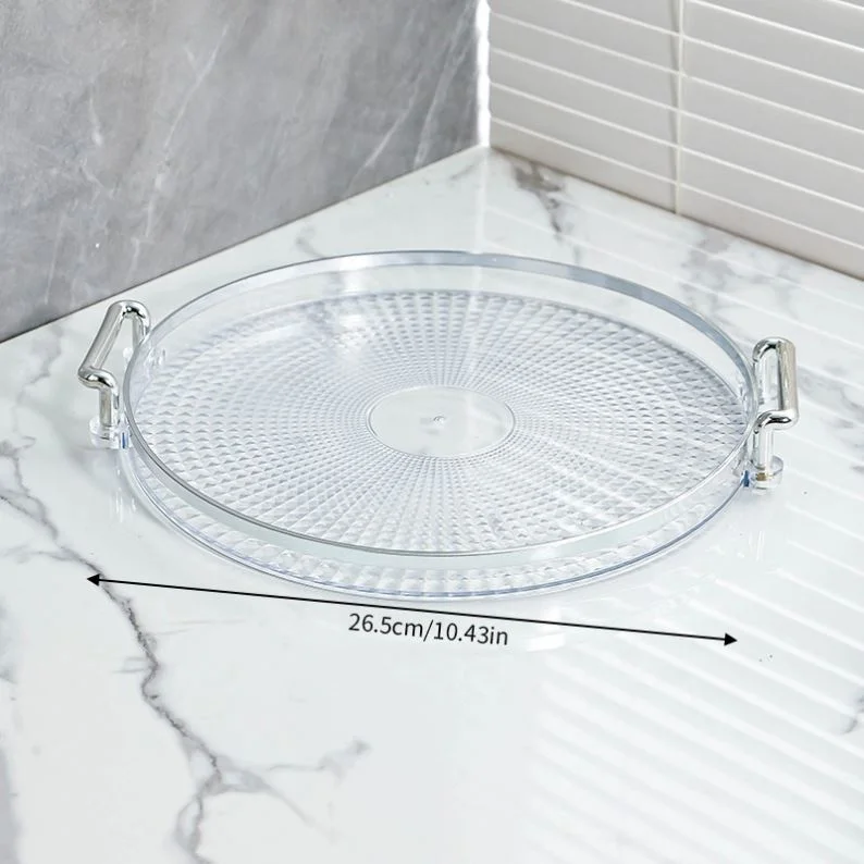 Hot Selling Customized Transparent Acrylic Tray Storage Display Acrylic Service Tray With Handle