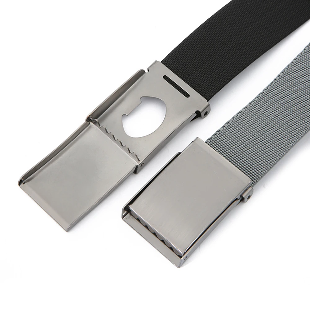 for 2022 Wholesale Luxury Fashion Lady Casual Custom Outdoor Flap Men Women Nylon Fabric Canvas Iron Buckle Belt