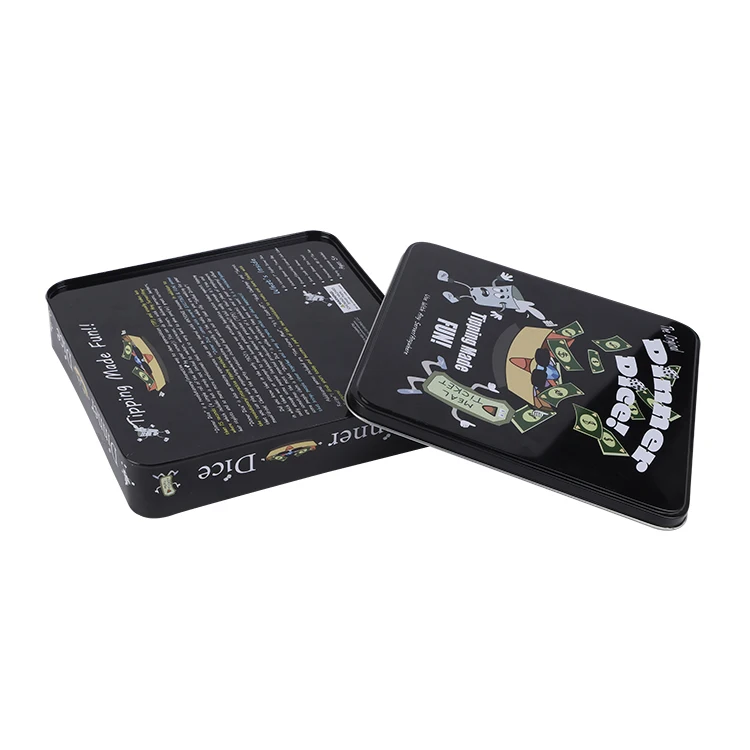 Black Child resistance cigarette smoking box preroll swift lift tin box