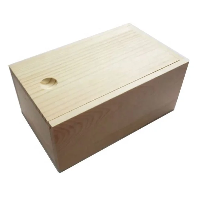 
Коробка из натурального твердого дерева для канцелярских принадлежностей с антикварной застежкой и петлями  (459551087)
