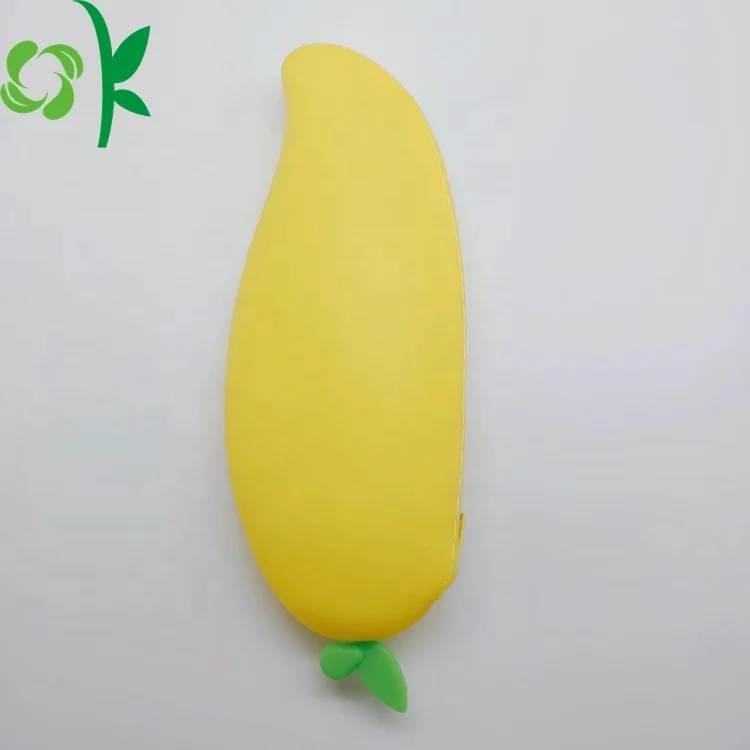 OKSILICONE Wholesale Students Waterproof Stationery Silicone Pencil Case Cute Custom Designs Silicon Pen Holder Case