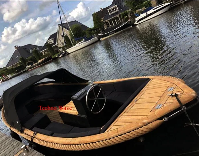 Роскошная лодка Sloep из тикового дерева высокого