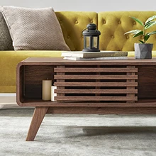 Cheap price factory USA and Canada home furniture modern Style Luxury Wood Side table coffee table for living room