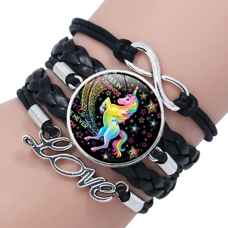 Cute Cartoon Character Woven Cartoon Figure Bracelet For Kids Girls Students Children