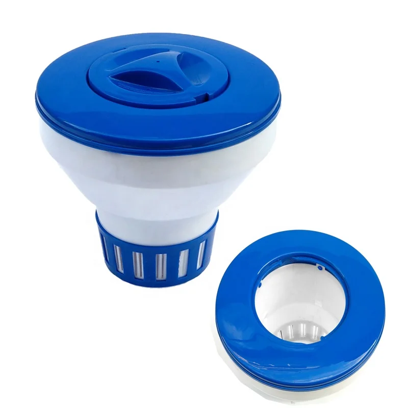 Large PP ABS Floating Chemical Chlorine Tablet Dispenser Indoor/Outdoor Swimming Pools Spas Cleaner up to 3 Inches