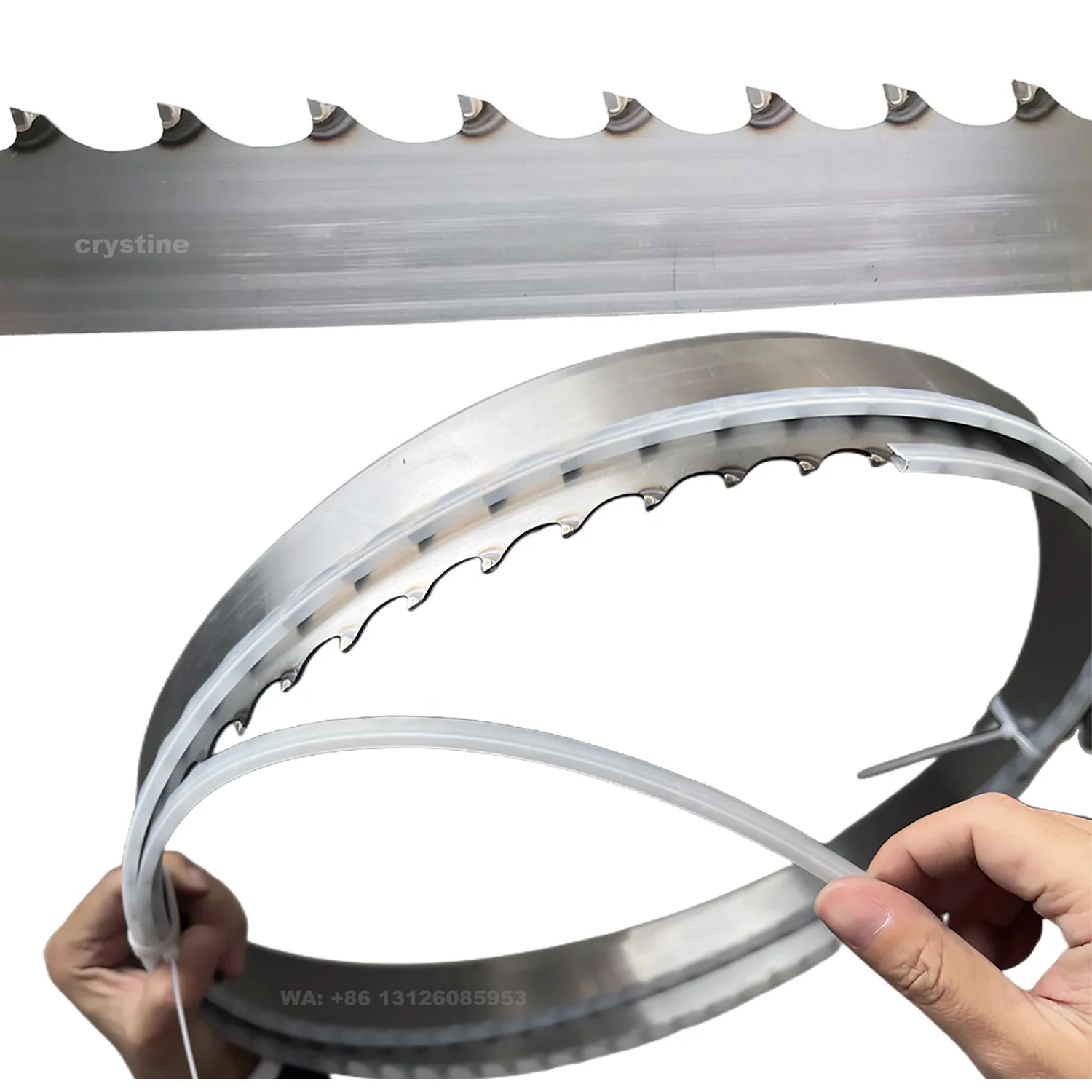 Wood Cutting Horizontal Tct Band Saw Blade Tungsten Carbide Tipped Bandsaw Blade For Sawmill Woodworking