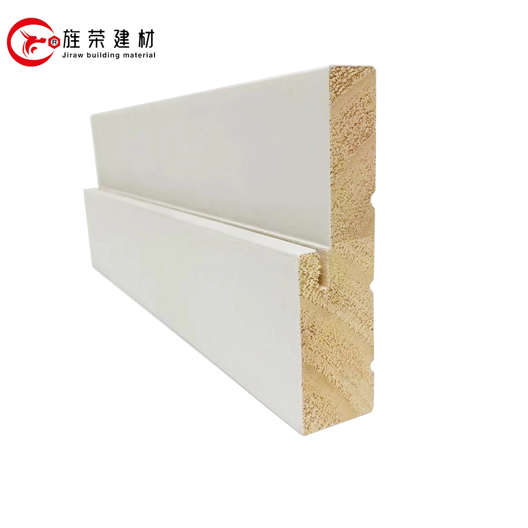 Primary Color Gypsum Finger-joined Radiant Pine China Fir Waterproof Custom Exterior Door Frame for Houses