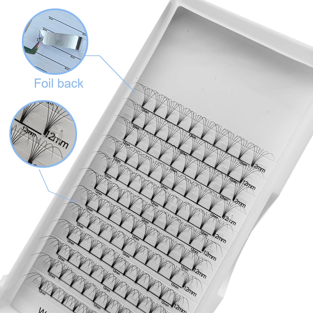 premade eyelash fans 0.07 camellia short eyelash extensions 6d 10D lashes pre made volume lash extension private label fan lash