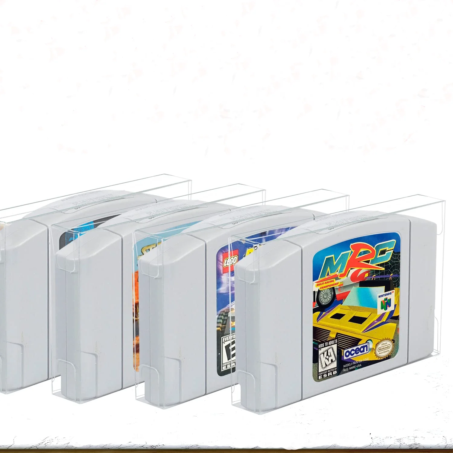 Пользовательская Прозрачная ПВХ защитная коробка для видеоигр SNES N64