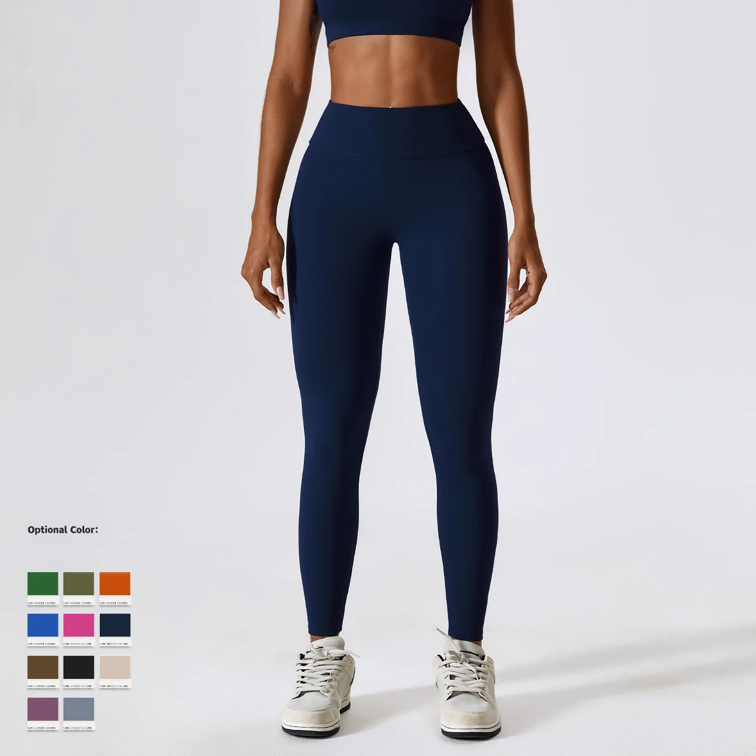 Women High Waist Tummy Control Stretchy Brushed Soft No Camel Toe Tight Booty Push Scrunch Butt Yoga Leggings