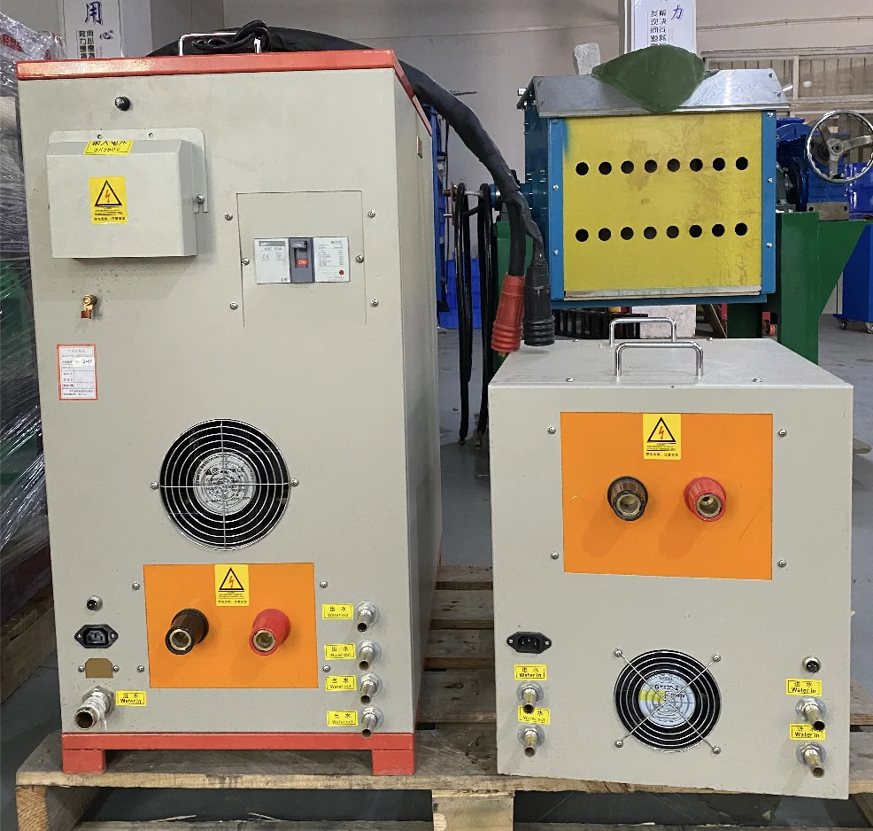 Medium frequency induction heating equipment for copper heating and forging metal 110KW