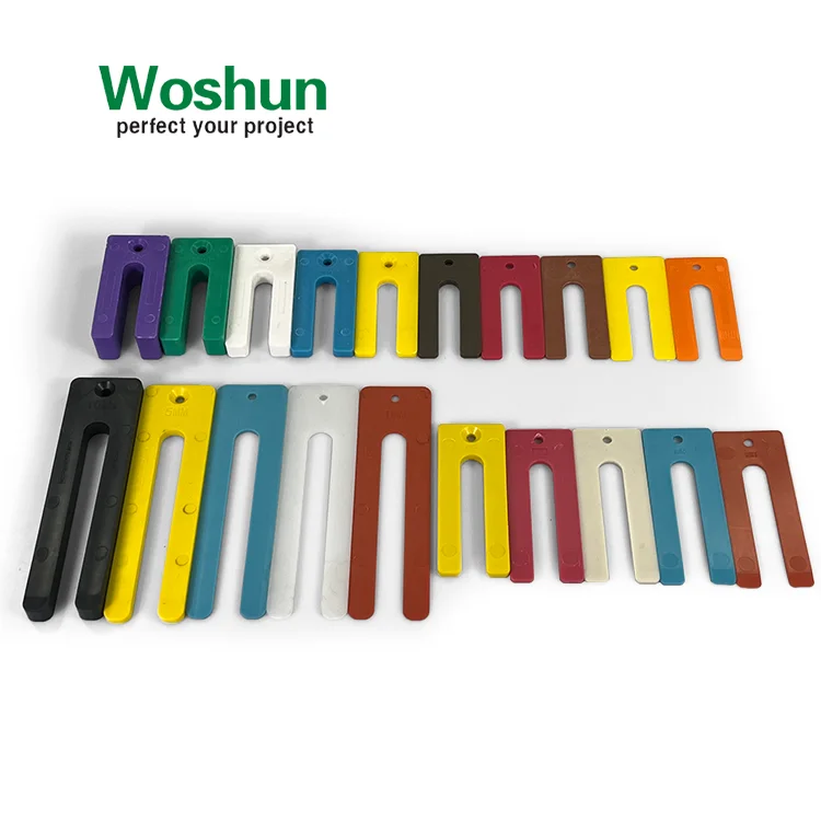 75\90\95\140mm U Type Plastic Window Packers Window Glazing Glass Flat Plastic Window Packers Plastic Horseshoe Shape Shim