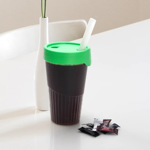 Manufacturer Resistant PP Anti-ironing Stripe Plastic Cup Disposable Milk Tea Bottle Milk Tea Cup 600ML