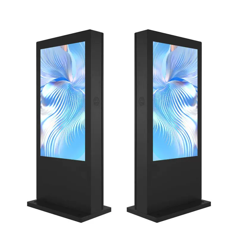 Manufacture Weatherproof Double Sided 65 inches Infokiosk outdoor non-touch digital signage
