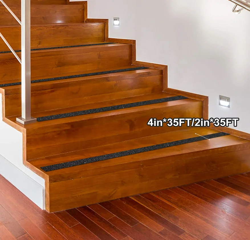 Indoor Anti Slip Tape for Stairs, Waterproof Safety Non Skid Roll for Stair Steps Traction Tread