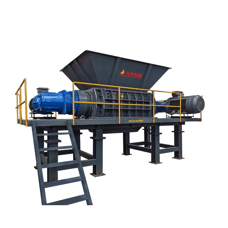 Container Solid Shredder Machine Dual Shaft Shredder Industrial Waste Metal Double Environmental Friendly Home Plastic Shredder