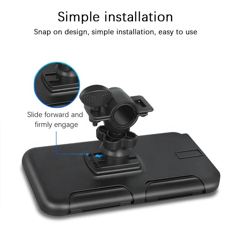 Оптовая продажа, пользовательский водонепроницаемый держатель для мобильного телефона из АБС-пластика с поворотом на 360 градусов для езды на велосипеде и мотоцикле, держатель для мобильного телефона