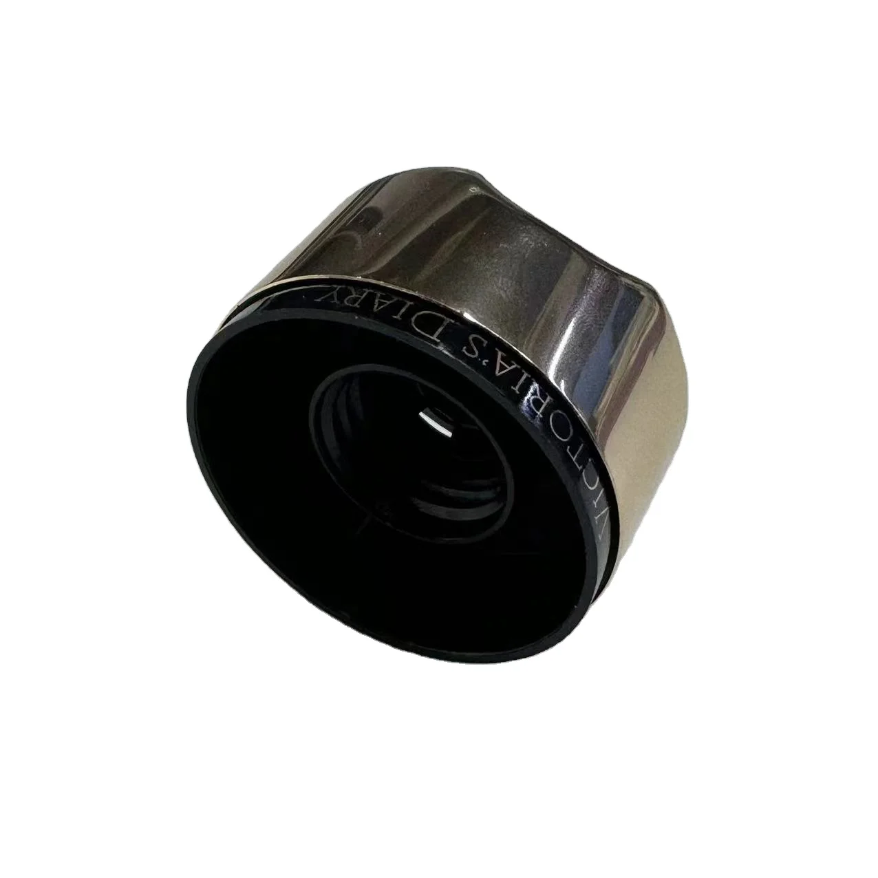 Black plastic disc top press dispensing cap 24 /410 for shower gel hand soap cream lotion bottle